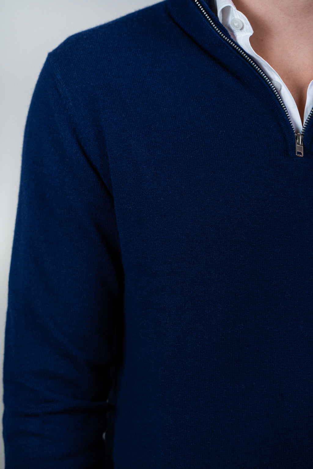 Cashmere half-zip