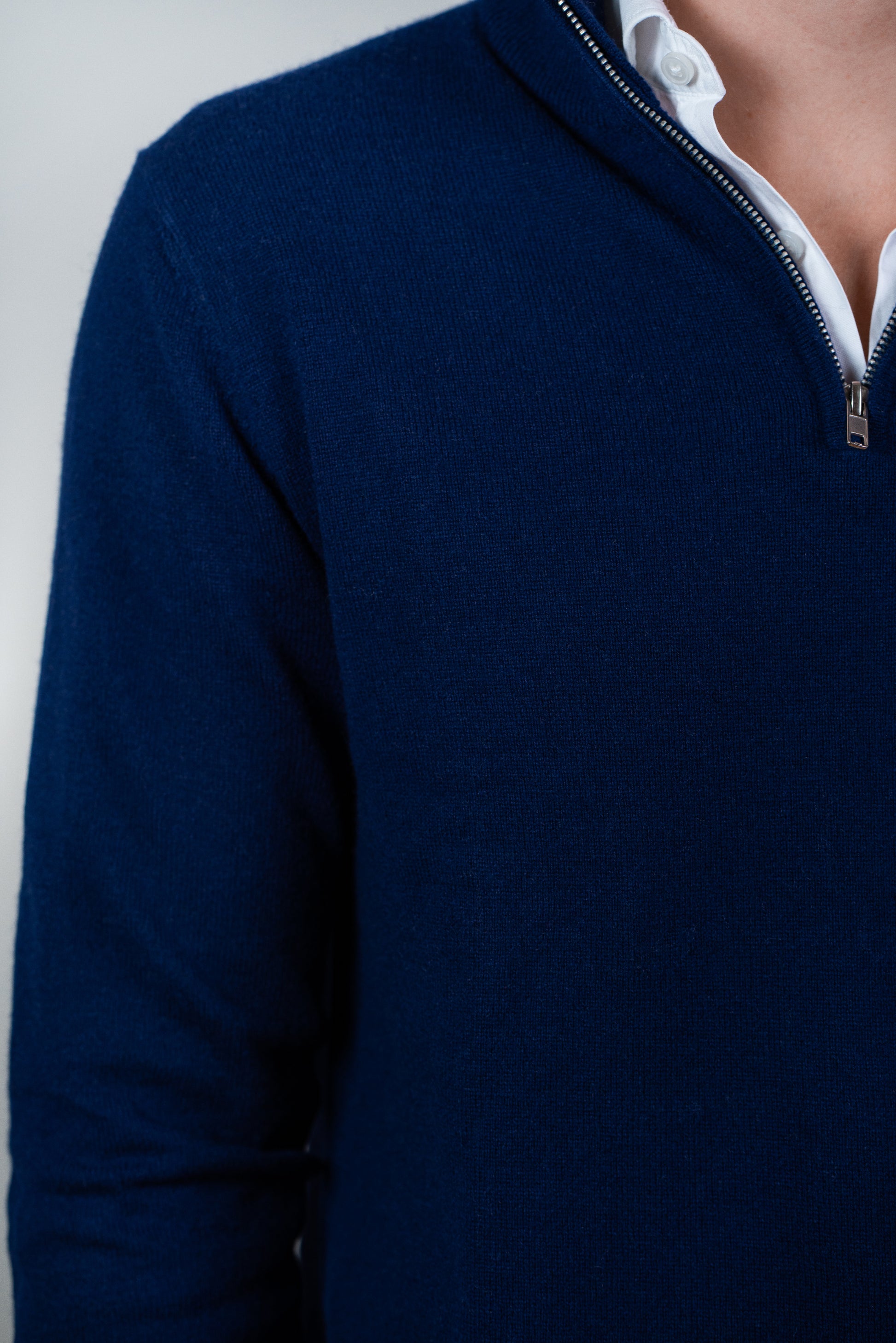Cashmere half-zip